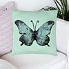 Perna Decorativa, Model Fluture 1, Blue and Black 40x40 cm, Verde Menta, Husa Detasabila, Burduf 24 bsc0343 PhotoRoom 1