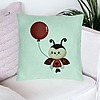 Perna Decorativa, Model Buburuza cu Balon, 40x40 cm, Verde Menta, Husa Detasabila, Burduf 24 bsc0347 PhotoRoom 1