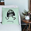 Perna Decorativa, Model Wednesday Addams 1, 40x40 cm, Verde Menta, Husa Detasabila, Burduf 26 bsc0351 PhotoRoom 3
