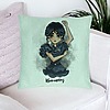 Perna Decorativa, Model Wednesday Addams Dancing Hands 2, 40x40 cm, Verde Menta, Husa Detasabila, Burduf 23 bsc0352 PhotoRoom
