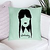 Perna Decorativa, Model Wednesday Addams 2, 40x40 cm, Verde Menta, Husa Detasabila, Burduf 24 bsc0353 PhotoRoom 1