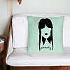 Perna Decorativa, Model Wednesday Addams 2, 40x40 cm, Verde Menta, Husa Detasabila, Burduf 25 bsc0353 PhotoRoom 2