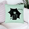Perna Decorativa, Model Wednesday Addams 3, 40x40 cm, Verde Menta, Husa Detasabila, Burduf 24 bsc0355 PhotoRoom 1