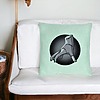 Perna Decorativa, Model Wednesday Addams The Thing, 40x40 cm, Verde Menta, Husa Detasabila, Burduf 25 bsc0358 PhotoRoom 2