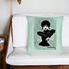 Perna Decorativa, Model Wednesday Addams Dancing Hands 3, 40x40 cm, Verde Menta, Husa Detasabila, Burduf 25 bsc0359 PhotoRoom 2