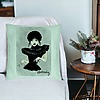Perna Decorativa, Model Wednesday Addams Dancing Hands 3, 40x40 cm, Verde Menta, Husa Detasabila, Burduf 26 bsc0359 PhotoRoom 3