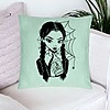 Perna Decorativa, Model Wednesday Addams 7, 40x40 cm, Verde Menta, Husa Detasabila, Burduf 24 bsc0361 PhotoRoom 1