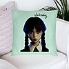 Perna Decorativa, Model Wednesday Addams 8, 40x40 cm, Verde Menta, Husa Detasabila, Burduf 24 bsc0362 PhotoRoom 1