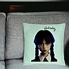 Perna Decorativa, Model Wednesday Addams 8, 40x40 cm, Verde Menta, Husa Detasabila, Burduf 27 bsc0362 PhotoRoom 4