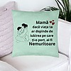 Perna Decorativa, Model pentru Mama 5, 40x40 cm, Verde Menta, Husa Detasabila, Burduf 24 bsc0379 PhotoRoom 1