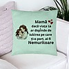 Perna Decorativa, Model pentru Mama 6, 40x40 cm, Verde Menta, Husa Detasabila, Burduf 24 bsc0380 PhotoRoom 1