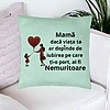 Perna Decorativa, Model pentru Mama 7, 40x40 cm, Verde Menta, Husa Detasabila, Burduf 24 bsc0381 PhotoRoom 1