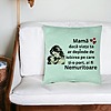 Perna Decorativa, Model pentru Mama 11, 40x40 cm, Verde Menta, Husa Detasabila, Burduf 25 bsc0385 PhotoRoom 2