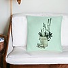 Perna Decorativa cu tematica de Craciun, 9, 40x40 cm, Verde Menta, Husa Detasabila, Burduf 25 bsc0403 PhotoRoom 2