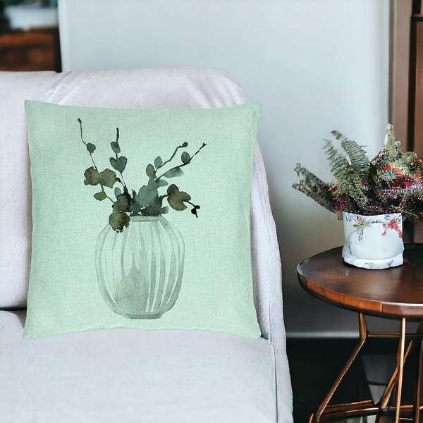 Perna Decorativa cu tematica de Craciun, 11, 40x40 cm, Verde Menta, Husa Detasabila, Burduf 19 bsc0405 PhotoRoom 3 1