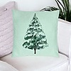 Perna Decorativa cu tematica de Craciun, Brad 2, 40x40 cm, Verde Menta, Husa Detasabila, Burduf 24 bsc0406 PhotoRoom 1
