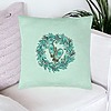 Perna Decorativa Coronita de Craciun, 40x40 cm, Verde Menta, Husa Detasabila, Burduf 24 bsc0417 PhotoRoom 1