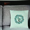 Perna Decorativa Coronita de Craciun, 40x40 cm, Verde Menta, Husa Detasabila, Burduf 27 bsc0417 PhotoRoom 4