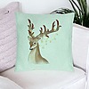 Perna Decorativa de Craciun cu Ren, 1, 40x40 cm, Verde Menta, Husa Detasabila, Burduf 24 bsc0421 PhotoRoom 1