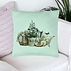 Perna Decorativa cu tematica de Craciun, 17, 40x40 cm, Verde Menta, Husa Detasabila, Burduf 26 bsc0424 PhotoRoom 3