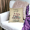Perna Decorativa cu tematica de Craciun, Flamingo si Text, 40x40 cm, Husa Detasabila, Burduf 39 bsc0442 PhotoRoom 5
