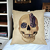 Perna Decorativa cu motiv Craniu de Halloween,1, 40x40 cm, Husa Detasabila, Burduf 36 bsc0537 PhotoRoom