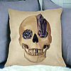 Perna Decorativa cu motiv Craniu de Halloween,1, 40x40 cm, Husa Detasabila, Burduf 33 bsc0537 PhotoRoom 2