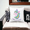 Perna Decorativa Patrata Unicorns Believe in Magic, 40x40 cm, Alba, Mata, Husa Detasabila, Burduf 26 bss0056 PhotoRoom 2