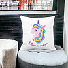 Perna Decorativa Patrata Unicorns Believe in Magic, 40x40 cm, Alba, Mata, Husa Detasabila, Burduf 23 bss0056 PhotoRoom 3