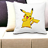 Perna Decorativa Patrata copii Pikachu, 40x40 cm, Alba, Mata, Husa Detasabila, Burduf 37 bss0106 3 1