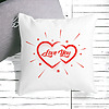 Perna Decorativa Patrata Love You, 40x40 cm, Alba, Mata, Husa Detasabila, Burduf 26 bss0175 PhotoRoom 1