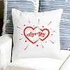 Perna Decorativa Patrata Love You, 40x40 cm, Alba, Mata, Husa Detasabila, Burduf 23 bss0175 PhotoRoom 4