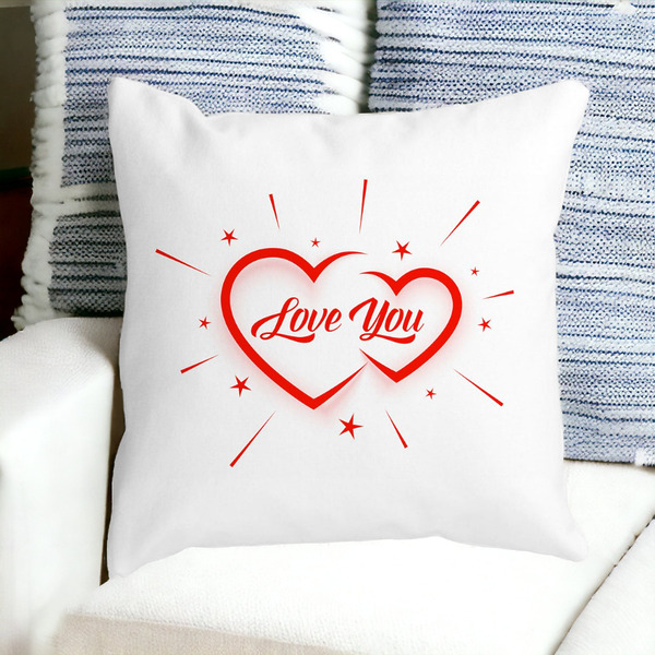 Perna Decorativa Patrata Love You, 40x40 cm, Alba, Mata, Husa Detasabila, Burduf 16 bss0175 PhotoRoom 4
