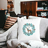 Perna Decorativa Coronita de Craciun si REN, 40x40 cm, Alba, Mata, Husa Detasabila, Burduf 20 bss0418 PhotoRoom 4