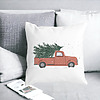 Perna Decorativa cu tematica de Craciun, 15, 40x40 cm, Alba, Mata, Husa Detasabila, Burduf 22 bss0420 PhotoRoom 3
