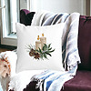 Perna Decorativa cu tematica de Craciun, Lumanari, 8, 40x40 cm, Alba, Mata, Husa Detasabila, Burduf 21 bss0439 PhotoRoom 2