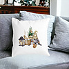 Perna Decorativa cu tematica de Craciun, 19, 40x40 cm, Alba, Mata, Husa Detasabila, Burduf 21 bss0440 PhotoRoom 2
