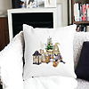 Perna Decorativa cu tematica de Craciun, 19, 40x40 cm, Alba, Mata, Husa Detasabila, Burduf 23 bss0440 PhotoRoom 4