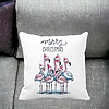 Perna Decorativa cu tematica de Craciun, Flamingo si Text, 40x40 cm, Alba, Mata, Husa Detasabila, Burduf 24 bss0442 PhotoRoom 4