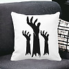 Perna Decorativa cu motiv de Halloween 5, 40x40 cm, Alba, Mata, Husa Detasabila, Burduf 24 bss0528 PhotoRoom 2