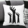 Perna Decorativa cu motiv de Halloween 5, 40x40 cm, Alba, Mata, Husa Detasabila, Burduf 26 bss0528 PhotoRoom 4