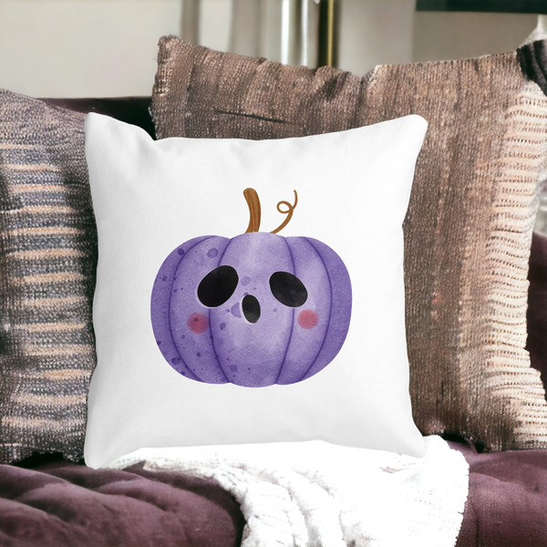 Perna Decorativa cu motiv de Halloween 10, 40x40 cm, Alba, Mata, Husa Detasabila, Burduf 15 bss0546 PhotoRoom 2