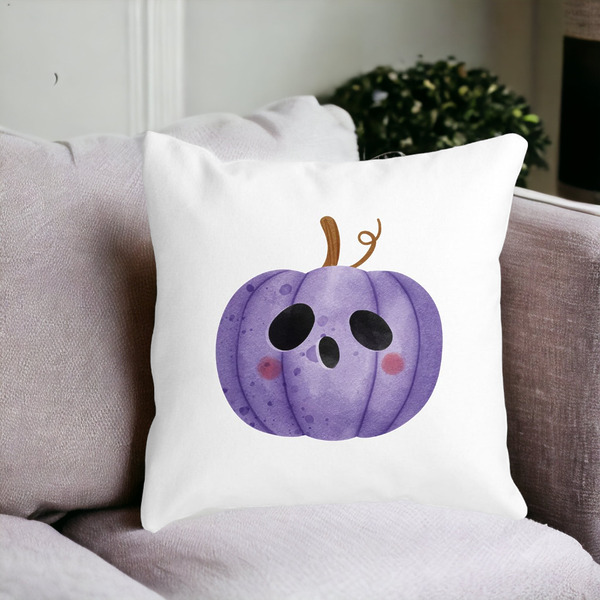Perna Decorativa cu motiv de Halloween 10, 40x40 cm, Alba, Mata, Husa Detasabila, Burduf 16 bss0546 PhotoRoom 3