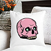 Perna Decorativa cu motiv Craniu de Halloween, 2, 40x40 cm, Alba, Mata, Husa Detasabila, Burduf 21 bss0550 1 PhotoRoom 2