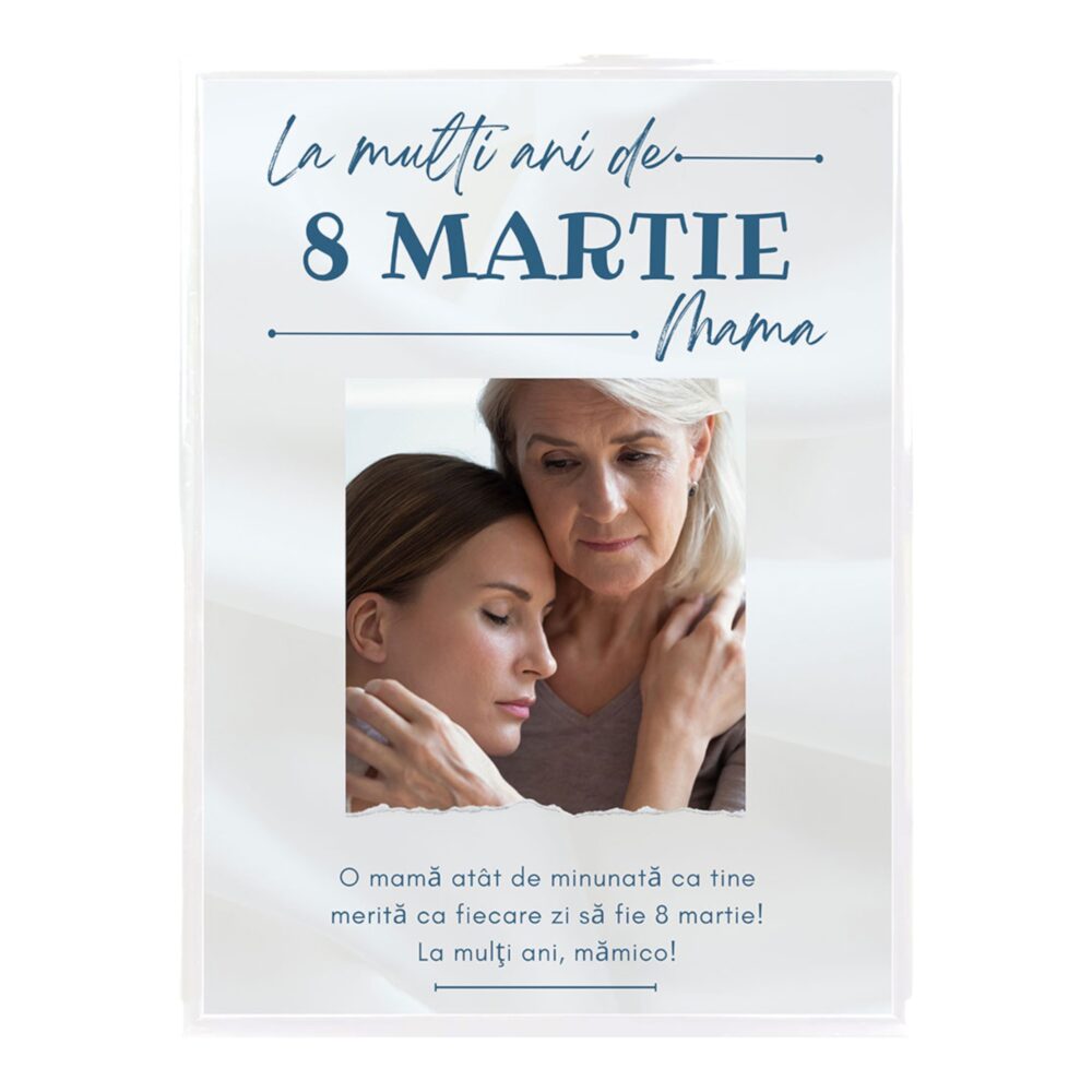 Tablou Personalizat pentru Mama cu Poza și Mesaj de 8 Martie 3 rama0001 3 PhotoRoom