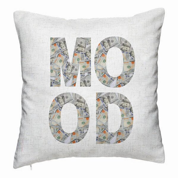 Perna Decorativa, Model Mood, 40×40 cm, Alb Murdar, Husa Detasabila, Burduf 5 bpam0070