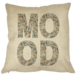 Perna Decorativa Mood, 40×40 cm, Husa Detasabila, Burduf