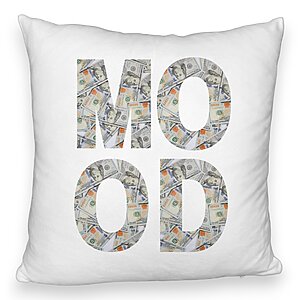 Alternative view of Perna Decorativa Fluffy, Model Mood, 40×40 cm, Alba, Husa Detasabila, Burduf