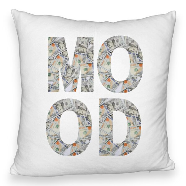 Perna Decorativa Fluffy, Model Mood, 40×40 cm, Alba, Husa Detasabila, Burduf 6 bspff0070