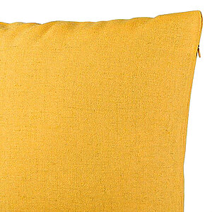 Alternative view of Perna Decorativa, Model Mood, 40×40 cm, Galben, Husa Detasabila, Burduf